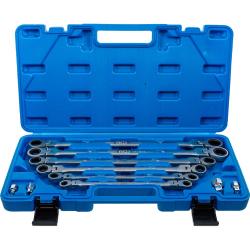 Doppelratschen Gelenkschlüssel Set - SW 8 bis 19 mm - 10-teilig im Koffer