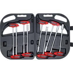 T-handle di socket set - 6 - 14 mm - 9 pezzi.