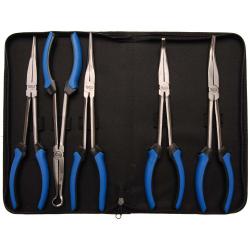 Pinza a becchi lunghi set - lunghezza 290 mm - 5 pezzi.