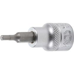 Inserto de broca - hexágono interior - imperial 1/8" a 3/8" - accionamiento- 3/8" - acero CV