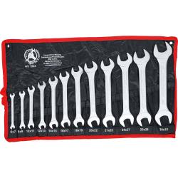 Dubbele steeksleutelset - SW 6x7 mm tot 30x32 mm - 12-delig.