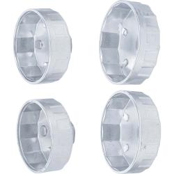 Tappo filtro olio set - 65 a 75 mm - 12.5 mm auto - Alluminio