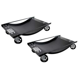 Bandejas de maniobra - 1 par - Capacidad de carga por pieza 450 kg - 4 ruedas pivotantes