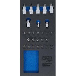 Bac à outils - bit - T10 à T70 - 1/3 dépôt - 27 pcs.