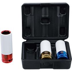 Kraft insère déjà - 12,5 mm (1/2 ") conduire - 17 au 21 mm - acier CRO-MO - 3-pc.