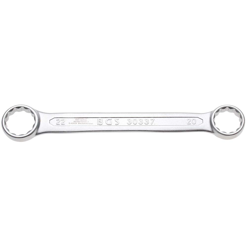 Llave de estrella doble - extraplana - 6 x 7 a 20 x 22 mm