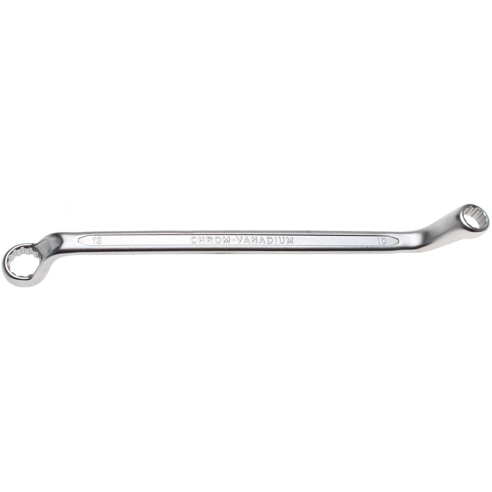 Llave de doble anilla - Lados de la anilla girados 75° - Tamaño de 6 x 7 a 46 x 50 mm
