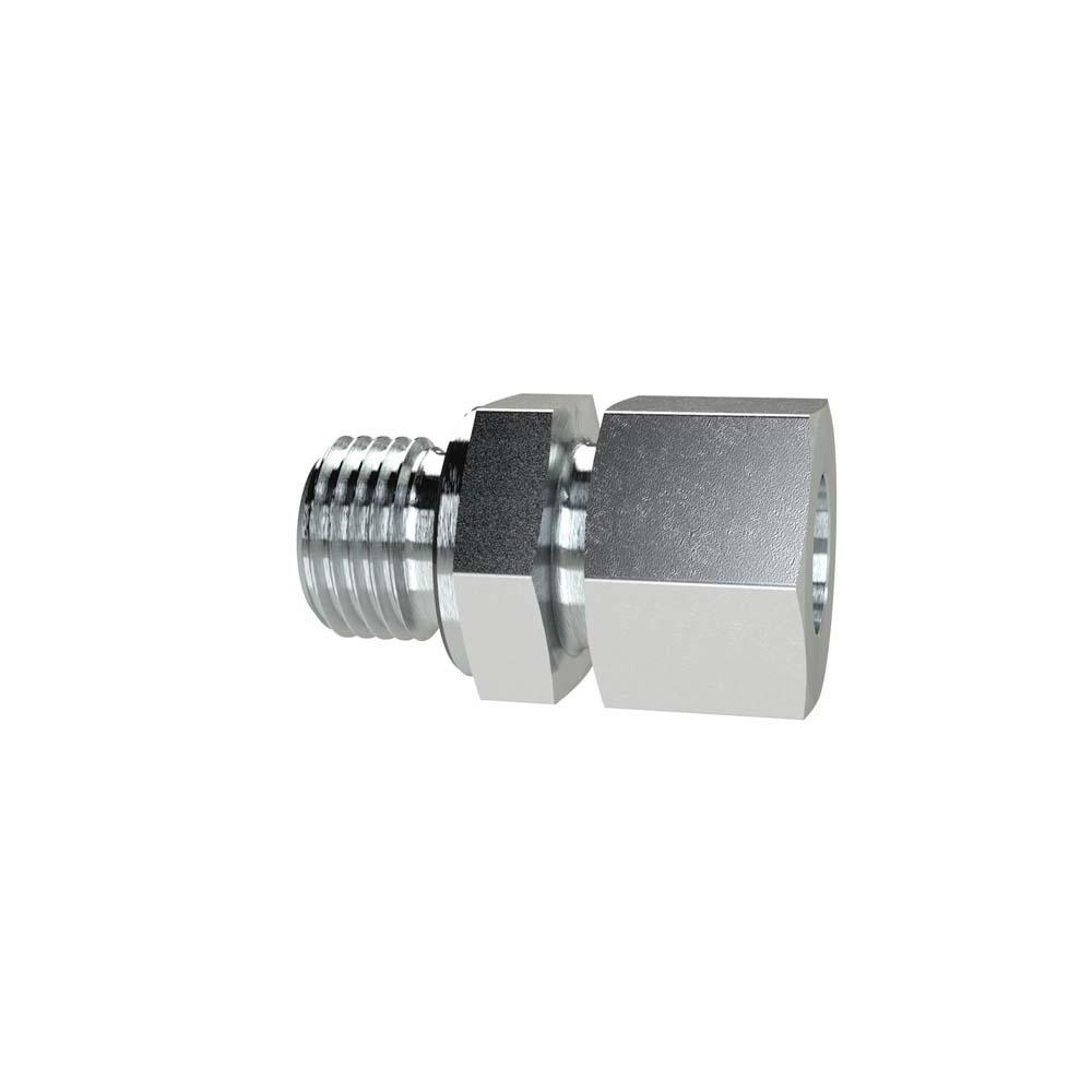 Złączka wkręcana prosta - Stal ocynkowana - M10x1 do M33x2 - Rura zewnętrzna Ø 6 do 28 mm - PN maks. 315 bar - Cena za sztukę