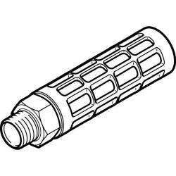 FESTO - lyddæmper - aluminiumshus - tilslutning G1/8 til G1 - pris pr. stk