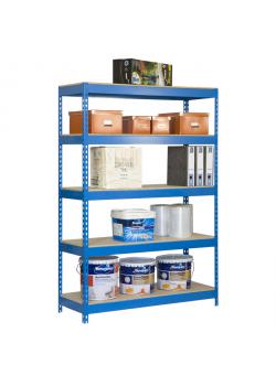 Bricoforte 1004-5 estantería grande - 2000 x 1000 x 450 mm - estantes de madera - 5 niveles