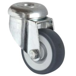 CASCOO Apparate-R&uuml;ckenlochlenkrolle - Serie P2T2 - Thermoplastrad - Rad-&Oslash; 50 bis 125 mm - Bauh&ouml;he 70 bis 160 mm - Tragkraft 50 bis 100 kg - Preis per St&uuml;ck