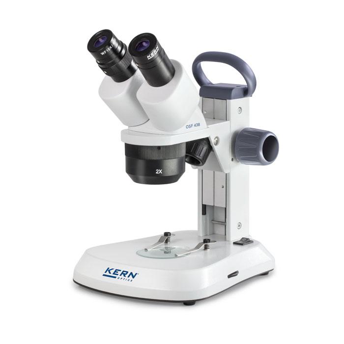 Microscope - stereo og kikkert - med 3 objektiver - reflektert og overført lys
