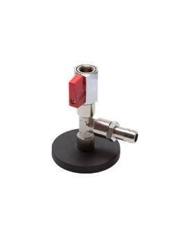 Magnetholder - til slange Ø 1/4" - med kugleventil og 13 mm slangenippel