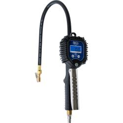 Manom&egrave;tre de gonflage de pneus &agrave; air comprim&eacute; - num&eacute;rique - 0 &agrave; 16 bars - raccord d'air comprim&eacute; 1/4"