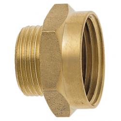 GEKA® gjenget nippel - messing - IG G1/4 til G1 1/4 til AG G3/8 til G1 - flattetning - pris pr stk.