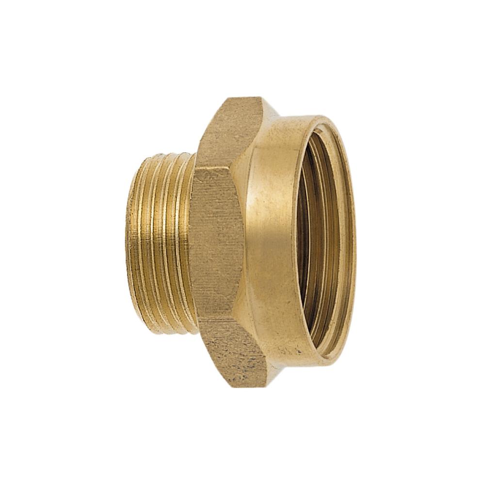 GEKA® gjenget nippel - messing - IG G1/4 til G1 1/4 til AG G3/8 til G1 - flattetning - pris pr stk.
