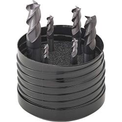 FORUM - Jeu de fraises &agrave; queue en carbure monobloc - Rev&ecirc;tement TiAlN - 3 dents - DIN 6527-L - DIN 6535-HB - Prix par set