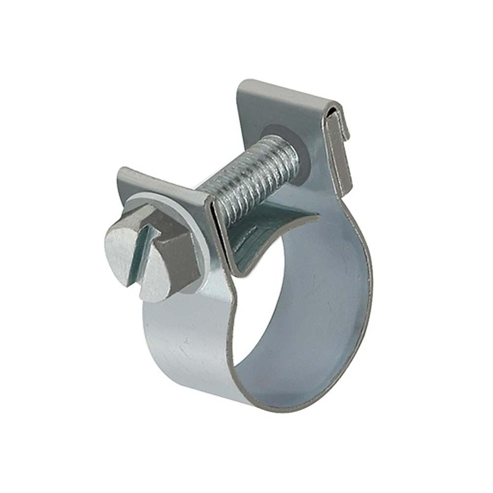 Klemmekjeveklemme - galvanisert stål W1 - bredde 9 mm - klemmeområde 7 til 18 mm - nominell Ø 8 til 17 mm - pakke med 10 stk - pris pr.