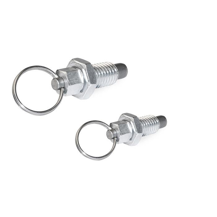 Émbolo de indexación - con anillo de tracción - M 6, M 8 y M 10 - Ø 14, 18 y 24 mm