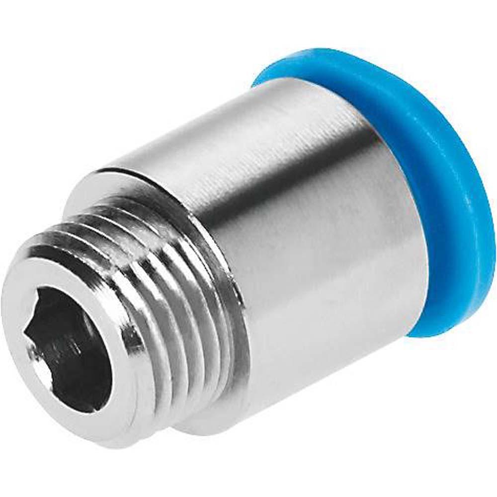 FESTO - QSMP - push-in fitting - nikkelbelagt messing - størrelse Mini - AG med sekskantsokkel - nominell bredde 2,5 til 4,0 mm - pakke med 10 stk - pris per pakke