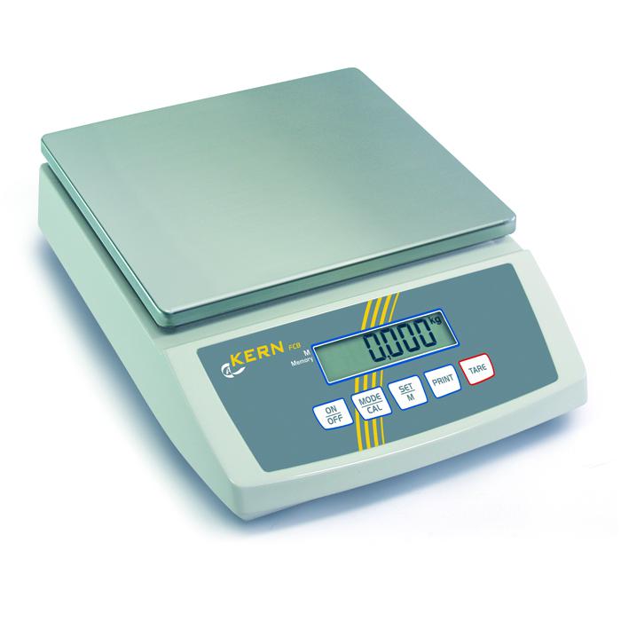 Weegschaal - max. weegbereik 3 tot 30 kg - afleesbaarheid [d] 0,1 tot 2 g - tafelweegschaal