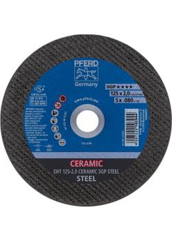 PFERD Trennscheibe - EHT 125-2,0 CERAMIC SGP STEEL - gerade Ausführung - VE 25 Stück