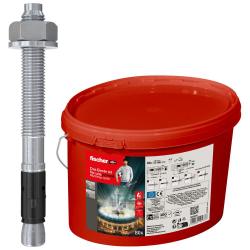 Bolteanker FAZ II PLUS 12/20 gvz - galvanisert stål - bordiameter 12 mm - ankerlengde 120 mm - innhold 80 stk - pris pr bøtte