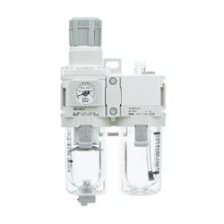 Modulaire onderhoudseenheid filterregelaar + olietoevoer ACA-D - bouwgrootte 20 tot 60 - aansluiting G 1/8 tot G 1 - 15 tot 220 l/min - met of zonder manometer - prijs per stuk