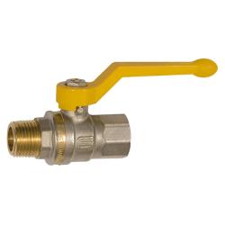 Palloventtiili - DVGW - nikkel&ouml;ity messinki - k&auml;sivivulla - naaras-/uroskierre Rp/R 1/4 - 2 - DN 8 - 50 - PN max. 5 bar - DIN EN 331 - Hinta per kappale