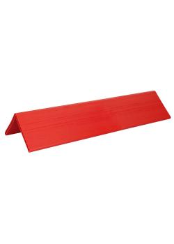 Kantbeschermingsrail - kunststof - dubbele steunplaat 19 mm - lengte 80 tot 120 cm - oranje