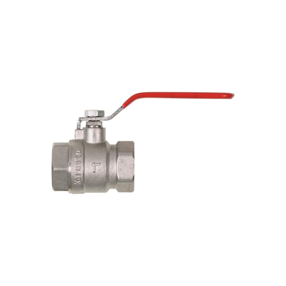 GEKA® - kuleventil - type 7 - forniklet messing - 2 x IG G3/8 til 2 x IG G3 - full passasje - pakke med 1 - pris pr stk.