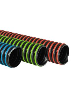 AIRDUCÂ® PUR 355 EC TWIN COLOR (HD) - Tuyau d'aspiration et de transport PU - conducteur électrique - Ø intérieur 32 à 200-203 mm - longueur 10 m - prix par rouleau