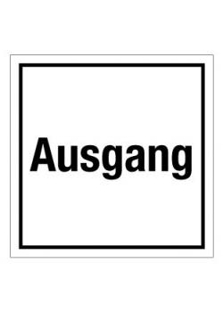 Türkennzeichnung "Ausgang" - 50 mm bis 400 mm