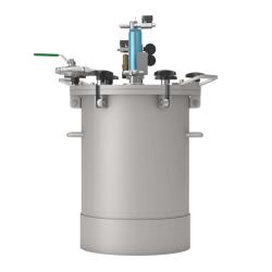 SATA Materialdruckbeh&auml;lter 45 - Doppeldruckminderer - Druckluftr&uuml;hrwerk mit Getriebe f&uuml;r materialgespeiste SATA Lackierpistolen - Preis per St&uuml;ck