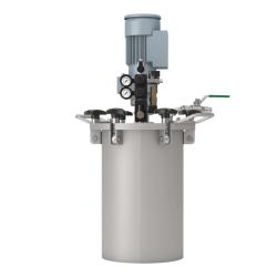 SATA Materialdruckbeh&auml;lter 22 - Doppeldruckminderer - Elektror&uuml;hrwerk mit Getriebe - f&uuml;r materialgespeiste SATA Lackierpistolen - Preis per St&uuml;ck