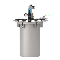 SATA Materialdruckbeh&auml;lter 22 - Einfachdruckminderer - Druckluftr&uuml;hrwerk mit Getriebe - f&uuml;r materialgespeiste SATA Lackierpistolen - Preis per St&uuml;ck