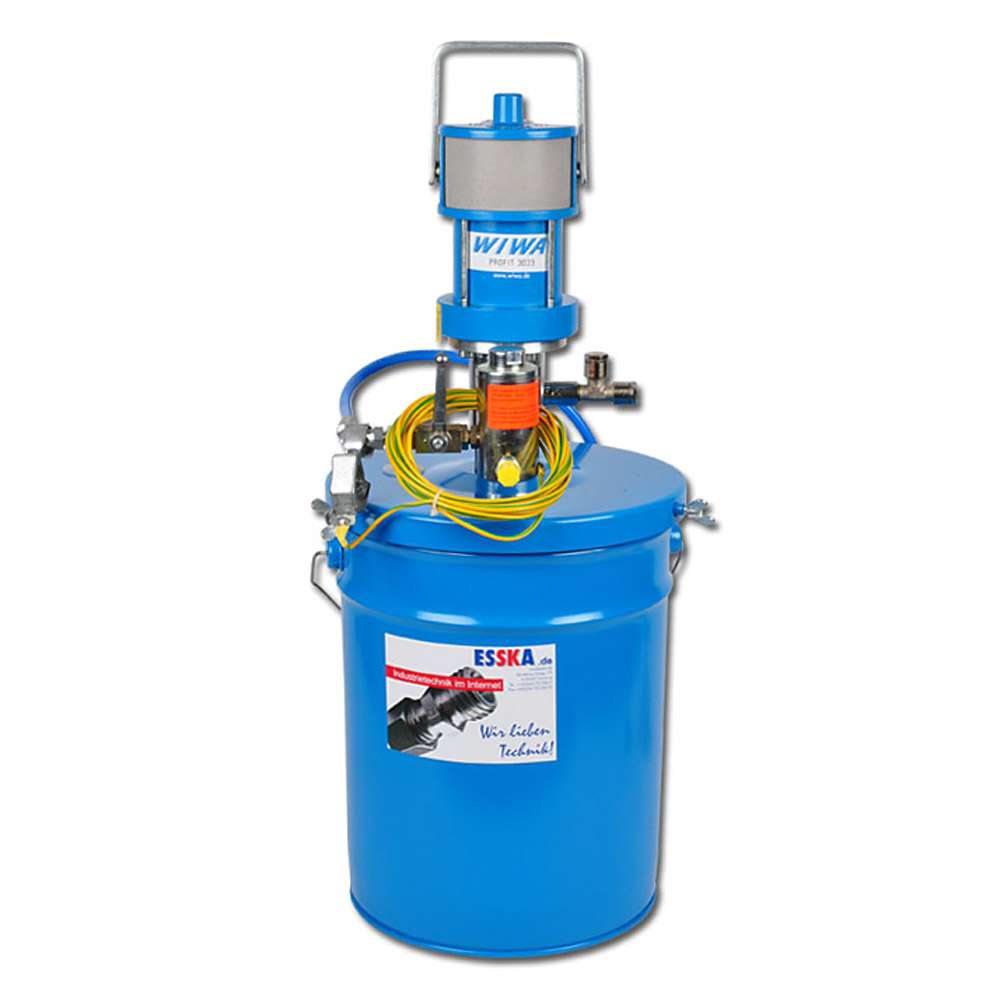 Spuitapparatuur uit de serie "WIWA PROFIT" met DREIFU - voor materialen met lage