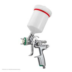 SATAjet 1000 B HVLP – Lackierpistole - 0,6 l QCC Kunststoff Fließbecher - mit Drehgelenk - für Maler, Tischler und Industrie