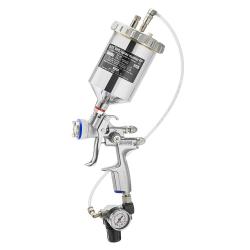 SATAjet 1000 B RP - Lackierpistole - mit Düse 1,3 DA  Druckbecherpistole für Dispersionsklebstoffe - inkl. SATA BVD Anbausatz