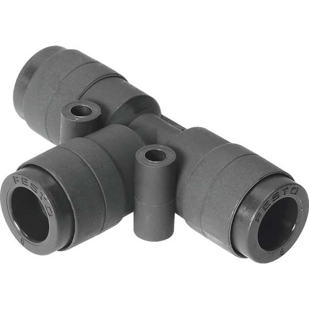 FESTO - QST-VO - T-steekverbinding - vlamvertragend - PBT-behuizing - nominale diameter 2,6 tot 8,7 mm - VE 1/10 - prijs per VE