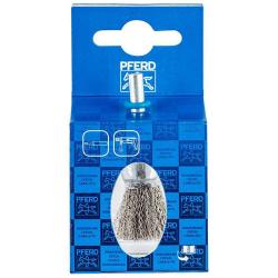 Pincel - PFERD - sin nudo, con mango - de acero inoxidable - para metales no férricos, INOX - Denominación POS PBU 6 pulgadas INOX 0,20 - Precio por unidad