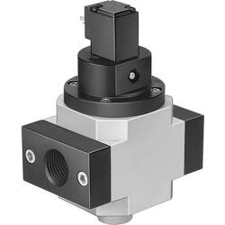 FESTO inschakelklep HEE‑D‑24 - elektrisch bediende 3/2-wegklep - serie D - werkdruk 2,5 tot 16 bar - G 1/8 tot G 1 - prijs per stuk