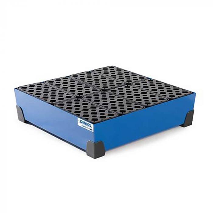 Vaschetta contenitore piccola linea Classic - acciaio verniciato - con griglia in PE