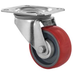 CASCOO Lenkrolle - Serie N2U6 - PU-Rad - Rad-&Oslash; 80 bis 200 mm - Bauh&ouml;he 105 bis 235 mm - Tragkraft 130 bis 350 kg - Preis per St&uuml;ck