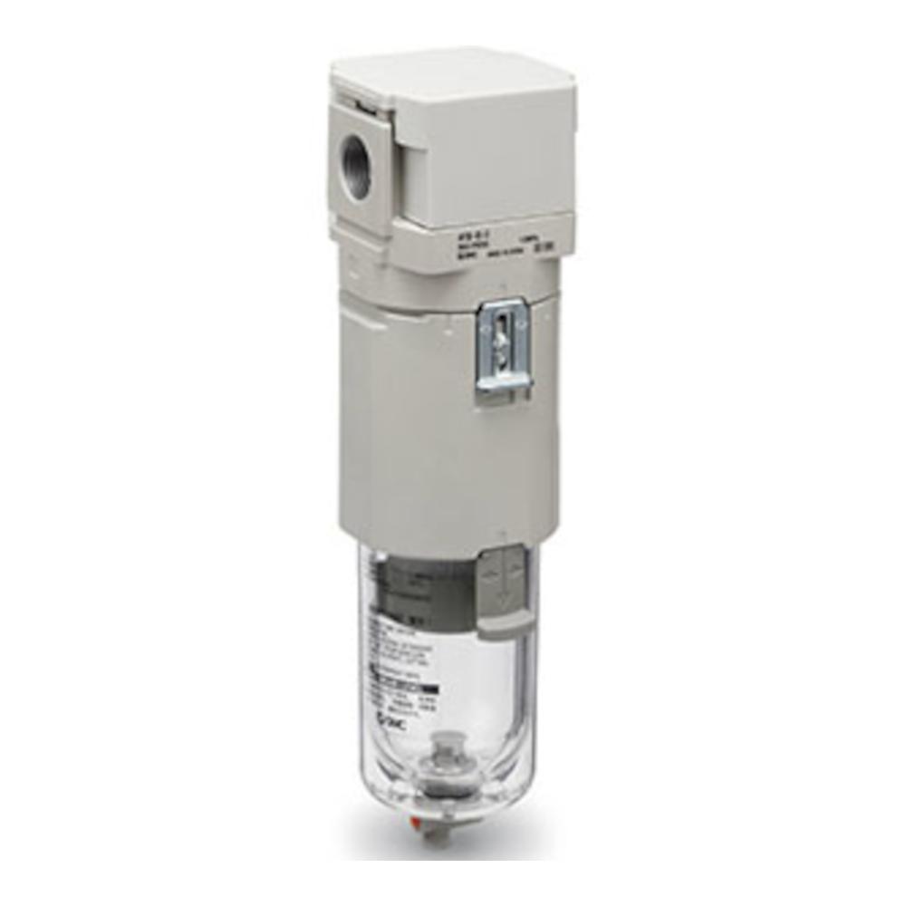 Pääsuodatin AFF-D - Koko 20 - 60 - Liitäntä G 1/8" - 1" - 300 - 3700 l/min - Automaattinen lauhteenpoistin - Hinta per kappale