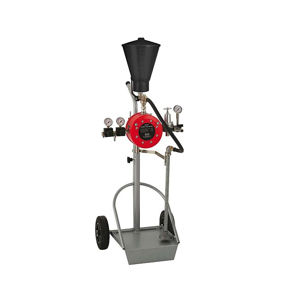 SATA vario top spray - Doppelmembran-Pumpe 1:1, mit Materialdruckregler - Edelstahlausführung