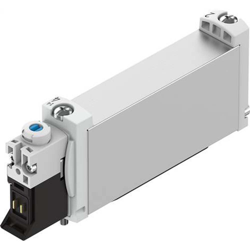 FESTO – zawór elektromagnetyczny VUVG-B14-F-1P3 – zawór 5/2-drożny, monostabilny – zewnętrzne zasilanie powietrzem sterującym – sprężyna pneumatyczna/mechaniczna – zawór z płytą przyłączeniową G1/8 – bez płyty przyłączeniowej elektrycznej – cena za s