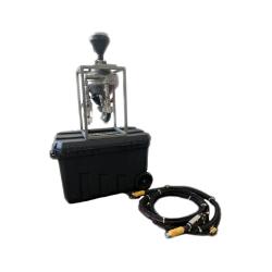 Soplador de chorro HM-10-MINI - Capacidad 10 litros - Dimensiones (LxAnxAl) aprox. 335 x 310 x 560 mm - gris