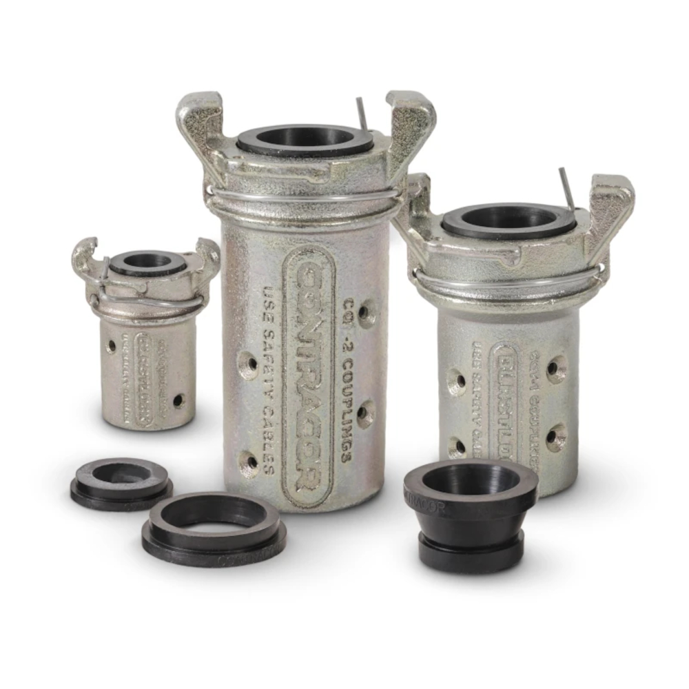 Raccord de tuyau en fonte mall&eacute;able CQT-2 BlastLock pour tuyaux de sablage de &Oslash; 13x27 &agrave; 32x48 mm - Prix &agrave; l'unit&eacute;