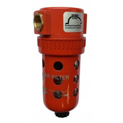 Separador de agua estándar 3/8" - Rosca interior 16,3 mm - Dimensiones 160 x 67 x 74 mm - Presión máx. 7 bar - Peso 632 g
